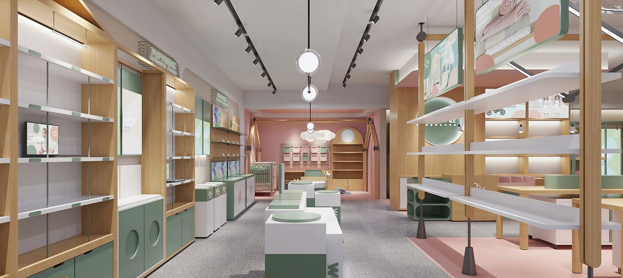185平米新郑母婴店装修设计效果图
