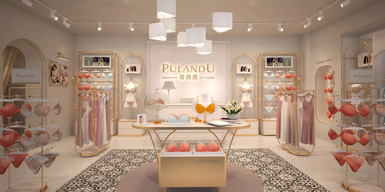 55平米新郑内衣店装修设计效果图