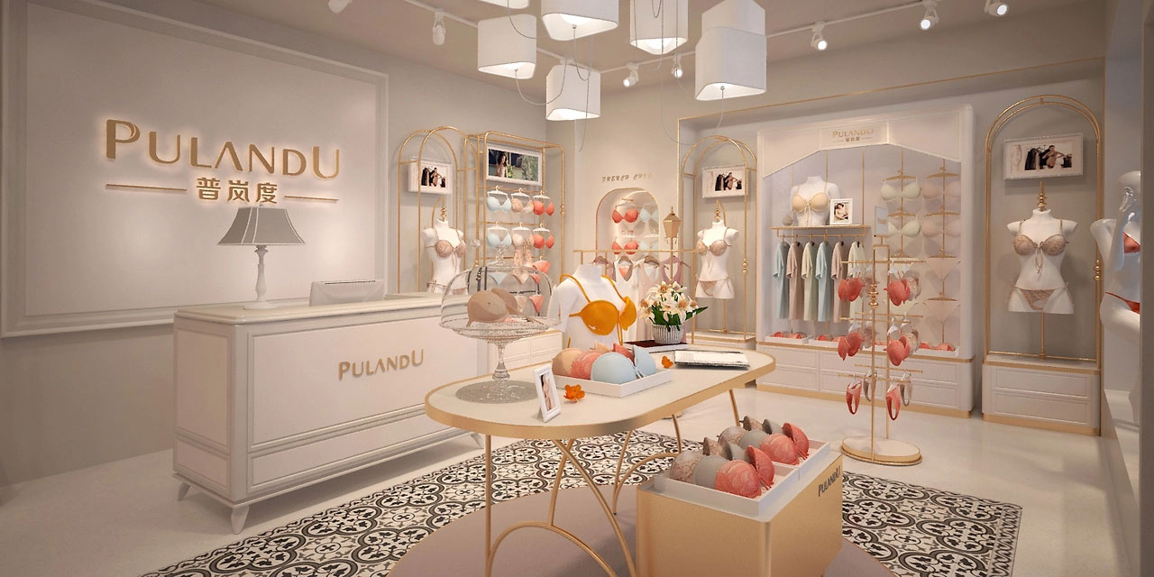 55平米新郑内衣店装修设计效果图