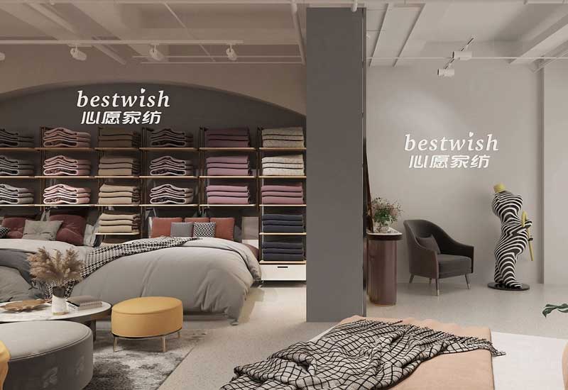 165平米新郑家纺店面装修设计效果图