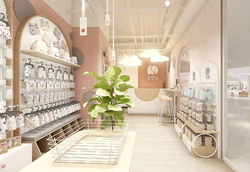 35平米新郑母婴用品店装修设计效果图