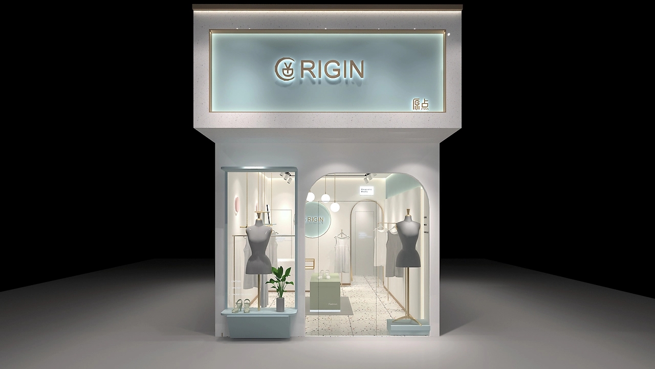 42平米新郑女装专卖店装修设计效果图