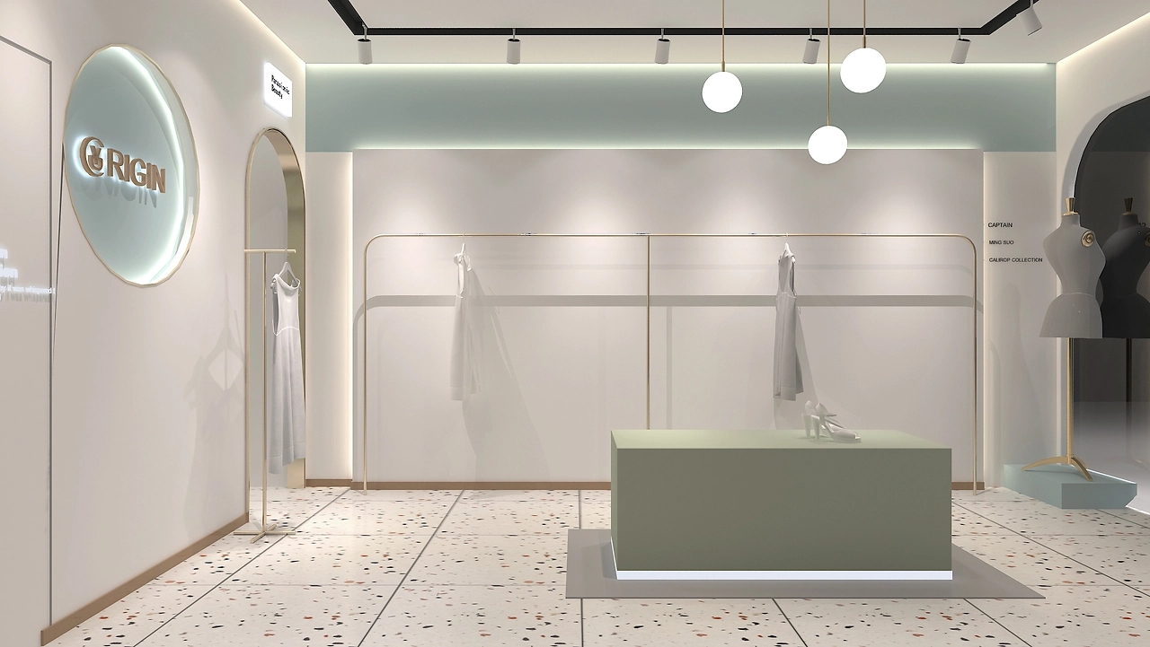 42平米新郑女装专卖店装修设计效果图