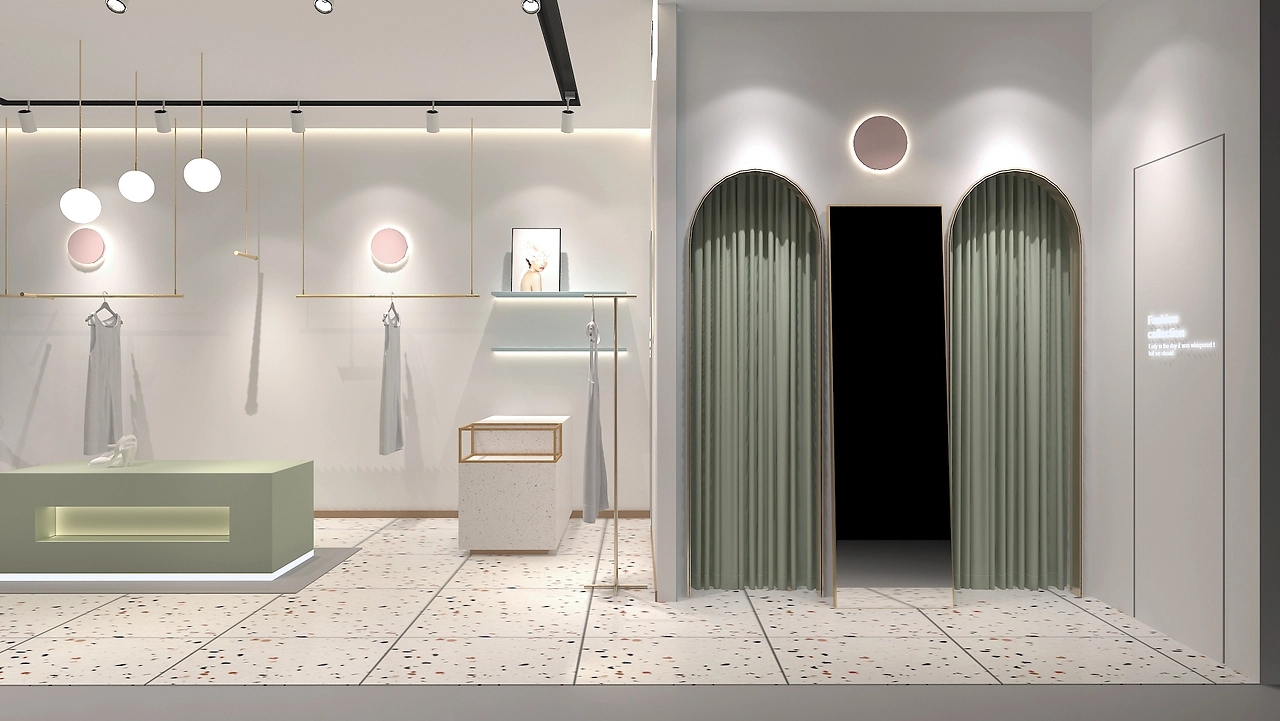 42平米新郑女装专卖店装修设计效果图