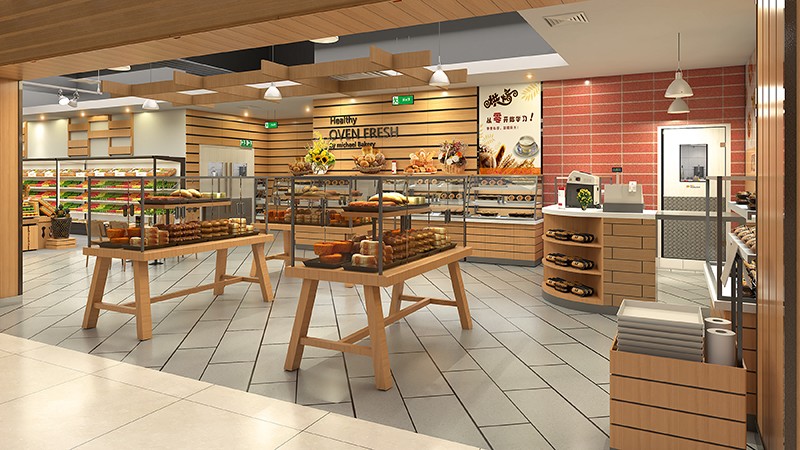 350平米新郑生鲜超市装修设计效果图