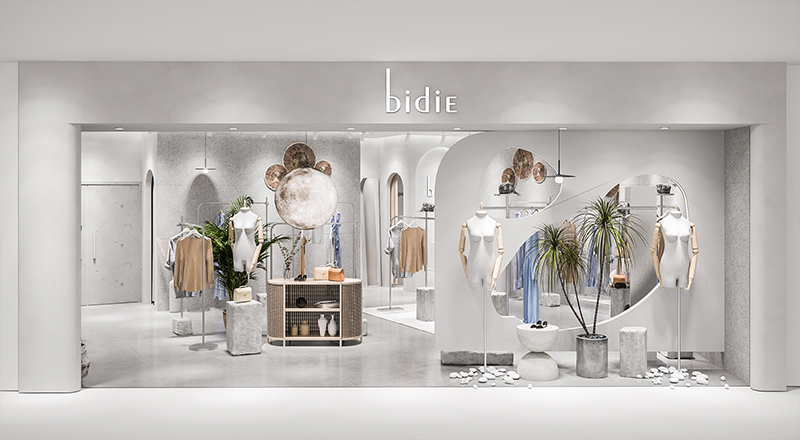 190平米新郑商场服装店装修设计效果图