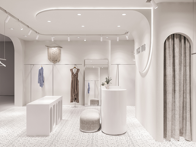 190平米新郑商场服装店装修设计效果图
