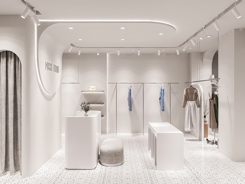 190平米新郑商场服装店装修设计效果图