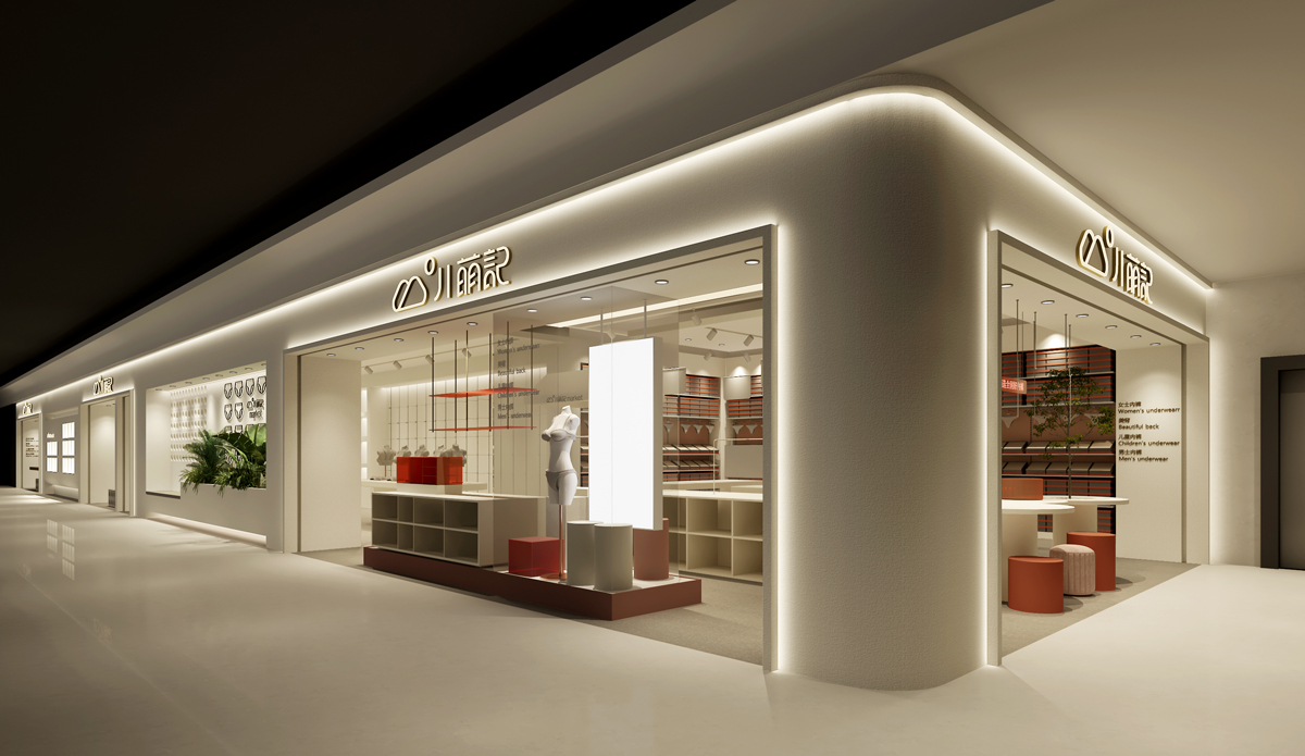 85平米新郑女装店铺装修设计效果图