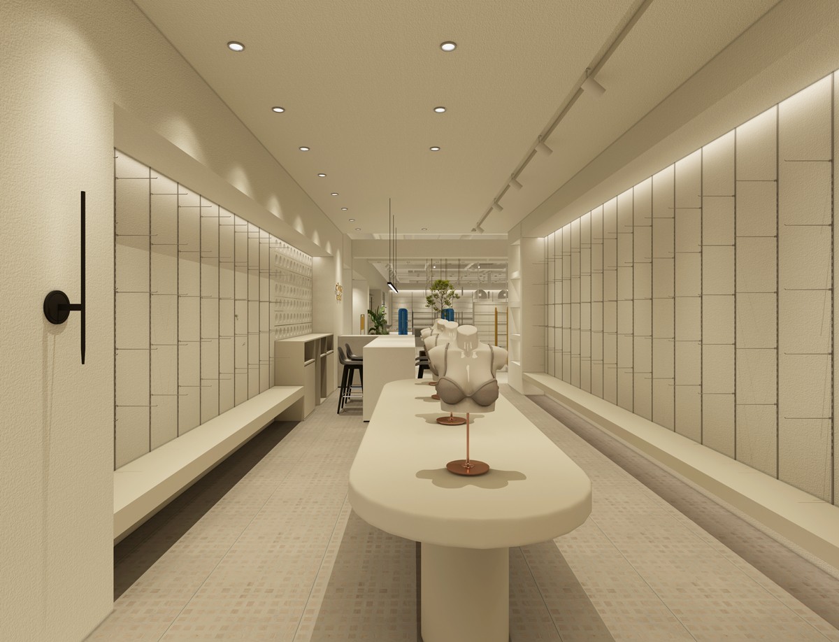 85平米新郑女装店铺装修设计效果图