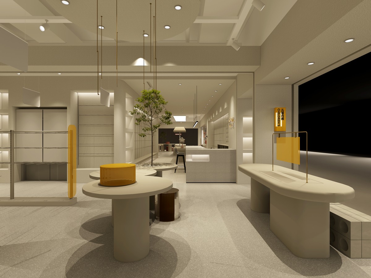 85平米新郑女装店铺装修设计效果图