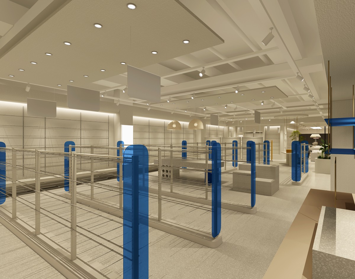 85平米新郑女装店铺装修设计效果图