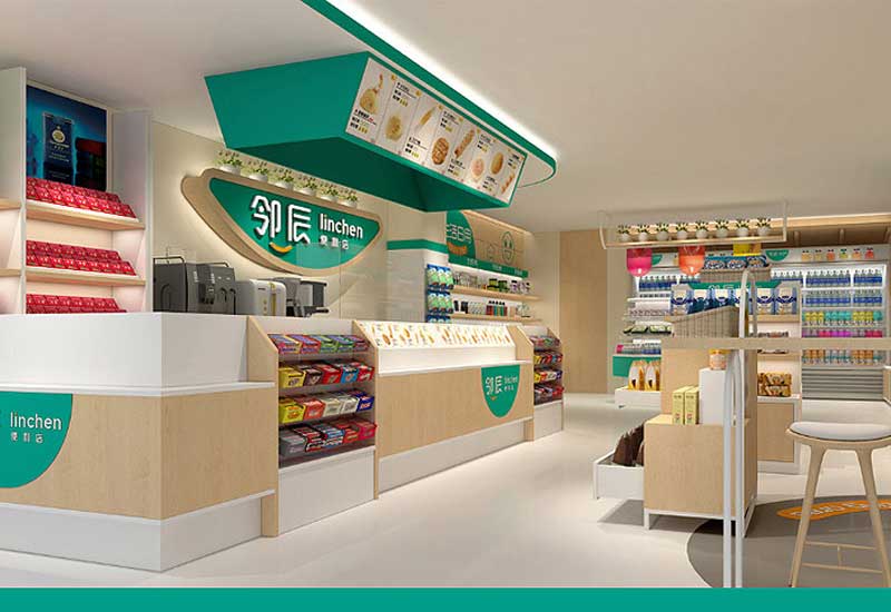 65平米新郑社区便利店装修设计效果图