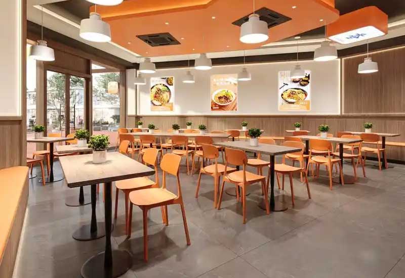 新郑餐饮店面装修形象升级中的色彩心理学对食欲的刺激