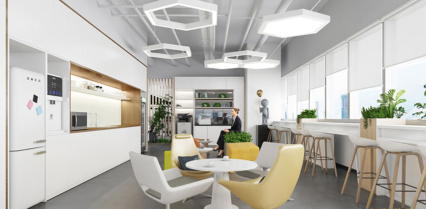 300平米新郑办公室装修设计效果图